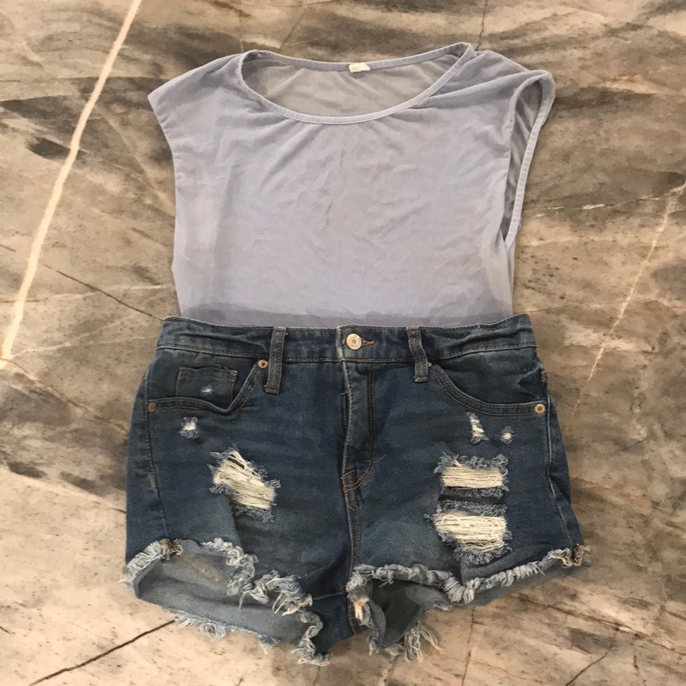 Sheer Blue Top